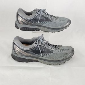 Men’s Brooks Ghost 10 DNA Gray Black Running Shoes Size 14D 1102571D034